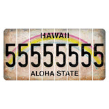 Hawaii Rainbow Cut License Plate Strips (Set of 8) 5