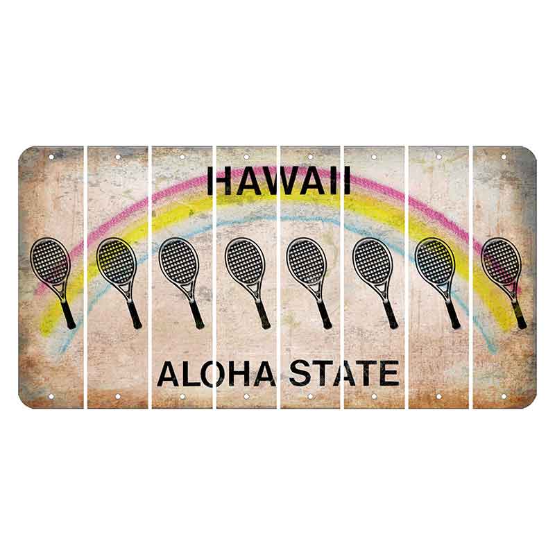 Hawaii Rainbow Cut License Plate Strips (Set of 8) Teacher Apple