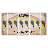 Hawaii Rainbow Cut License Plate Strips (Set of 8) Teacher Apple