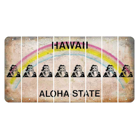 Hawaii Rainbow Cut License Plate Strips (Set of 8) Rifle