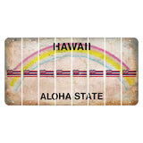 Hawaii Rainbow Cut License Plate Strips (Set of 8) Star Fish