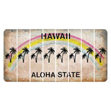 Hawaii Rainbow Cut License Plate Strips (Set of 8) Music Note