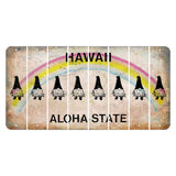 Hawaii Rainbow Cut License Plate Strips (Set of 8) Gnome