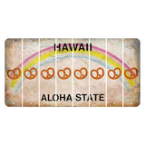 Hawaii Rainbow Cut License Plate Strips (Set of 8) Praying Hands