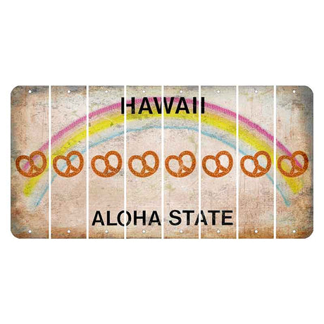 Hawaii Rainbow Cut License Plate Strips (Set of 8) Praying Hands