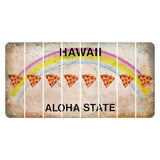 Hawaii Rainbow Cut License Plate Strips (Set of 8) Pine Tree
