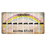 Hawaii Rainbow Cut License Plate Strips (Set of 8) Trailer