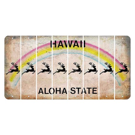 Hawaii Rainbow Cut License Plate Strips (Set of 8) Soccerball