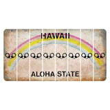 Hawaii Rainbow Cut License Plate Strips (Set of 8) Handcuffs