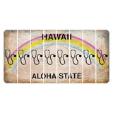Hawaii Rainbow Cut License Plate Strips (Set of 8) Statue of Liberty