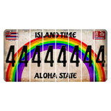 Hawaii Rainbow Island Time Cut License Plate Strips (Set of 8) 4