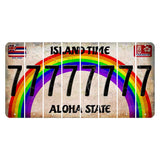 Hawaii Rainbow Island Time Cut License Plate Strips (Set of 8) 7