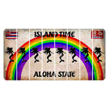 Hawaii Rainbow Island Time Cut License Plate Strips (Set of 8) Mermaid