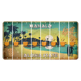 Hawaii Pineapple Cut License Plate Strips (Set of 8) Coffee Mug