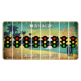 Hawaii Pineapple Cut License Plate Strips (Set of 8) Traffic Light