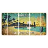 Hawaii Pineapple Cut License Plate Strips (Set of 8) Zodiac Sign - Scorpio