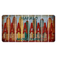 Hawaii Surfboards Cut License Plate Strips (Set of 8) A