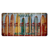 Hawaii Surfboards Cut License Plate Strips (Set of 8) Ladybug