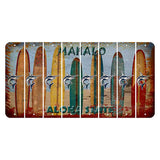 Hawaii Surfboards Cut License Plate Strips (Set of 8) Swordfish