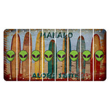 Hawaii Surfboards Cut License Plate Strips (Set of 8) Alien