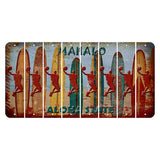 Hawaii Surfboards Cut License Plate Strips (Set of 8) Basketball Player