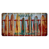 Hawaii Surfboards Cut License Plate Strips (Set of 8) Hammer