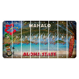 Hawaii Beach Scene Cut License Plate Strips (Set of 8) Zodiac Sign - Virgo