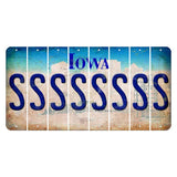 Iowa Farm Scene Cut License Plate Strips (Set of 8) S