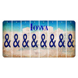 Iowa Farm Scene Cut License Plate Strips (Set of 8) And Sign