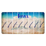 Iowa Farm Scene Cut License Plate Strips (Set of 8) Shotgun