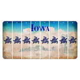 Iowa Farm Scene Cut License Plate Strips (Set of 8) Sea Turtle