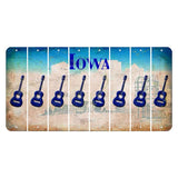 Iowa Farm Scene Cut License Plate Strips (Set of 8) Guitar