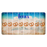 Iowa Farm Scene Cut License Plate Strips (Set of 8) Pretzel