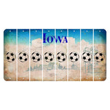 Iowa Farm Scene Cut License Plate Strips (Set of 8) Soccerball