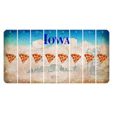 Iowa Farm Scene Cut License Plate Strips (Set of 8) Pizza