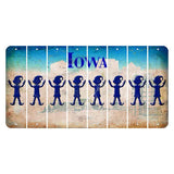 Iowa Farm Scene Cut License Plate Strips (Set of 8) Elf