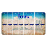 Iowa Farm Scene Cut License Plate Strips (Set of 8) Alligator