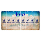 Iowa Farm Scene Cut License Plate Strips (Set of 8) Zodiac Sign - Aries