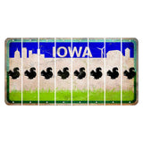 Iowa Grass Field Cut License Plate Strips (Set of 8) Squirrel
