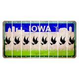Iowa Grass Field Cut License Plate Strips (Set of 8) Dove