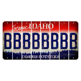 Idaho Scenic Cut License Plate Strips (Set of 8) B
