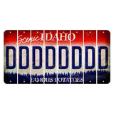 Idaho Scenic Cut License Plate Strips (Set of 8) D