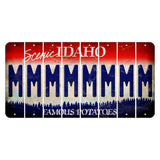 Idaho Scenic Cut License Plate Strips (Set of 8) M