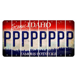 Idaho Scenic Cut License Plate Strips (Set of 8) P