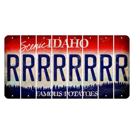 Idaho Scenic Cut License Plate Strips (Set of 8) R