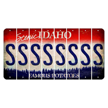 Idaho Scenic Cut License Plate Strips (Set of 8) S