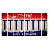 Idaho Scenic Cut License Plate Strips (Set of 8) T