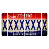 Idaho Scenic Cut License Plate Strips (Set of 8) X