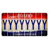 Idaho Scenic Cut License Plate Strips (Set of 8) Y