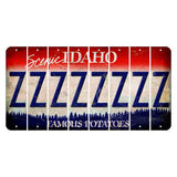 Idaho Scenic Cut License Plate Strips (Set of 8) Z